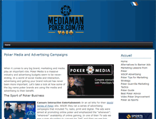 Tablet Screenshot of mediamanpoker.com